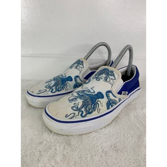 Vans Custom Octopus Graphic Classic Slip-On Size 6 Women’s - Picture 1 of 8